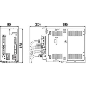 Servo Drive AC MDS-D-SVJ3 Mitsubishi Electric 3,5kW 22A 200-230V 3F com Freio Dinâmico MDS-D-SVJ3-35 - MDS-D-SVJ3-35