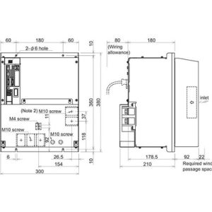 Drive Spindle Mitsubishi MDS-D2 200A 200-230Vac/270-311Vdc IP20 MDS-D2-SP-640 - MDS-D2-SP-640
