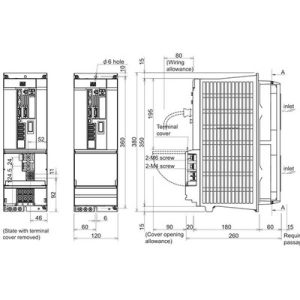 Unidade de Acionamento Duplo (2 Eixos) para Spindle MDS-D2 Mitsubishi Electric MDS-D2-SP2-16080 54A/18A, 200-230Vac/270-311Vdc, IP20 — SKU