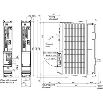 Servo Drive AC Duplo Eixo MDS-D2 Mitsubishi Electric MDS-D2-V2-4020, 11A/6.4A, 200-230Vac/270-311Vdc, IP20 Servo Drive AC Duplo Eixo MDS-D2 Mitsubishi Electric MDS-D2-V2-4020, 11A/6.4A, 200-230Vac/270-311Vdc, IP20 - MDS-D2-V2-4020