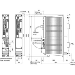 Servo Drive Duplo AC MDS-D2 Mitsubishi Electric MDS-D2-V2-4040 11A 200-230Vac/270-311Vdc IP20 com Freio Dinâmico - MDS-D2-...