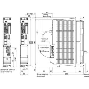 Drive Spindle MDS-DH2 Mitsubishi Electric, 9A, 380-480Vac/513-648Vdc, IP20, MDS-DH2-SP-20 - MDS-DH2-SP-20