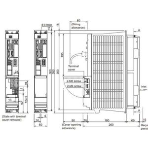 Servo Drive AC MDS-DH2 Mitsubishi Electric 7.3A 380-480Vac com Freio Dinâmico IP20 MDS-DH2-V1-40 - MDS-DH2-V1-40