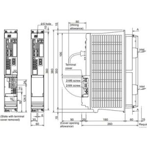 Servo Drive Duplo AC Mitsubishi Electric 7.3A 380-480Vac/513-648Vdc IP20 - MDS-DH2-V2-4040 - MDS-DH2-V2-4040