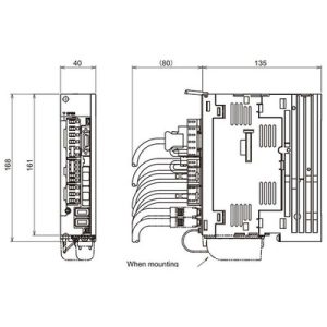 Servo Drive AC Mitsubishi Electric 1.5A 200-230Vac 3P com Freio Dinâmico IP20 - MDS-DJ-V1-10 - MDS-DJ-V1-10