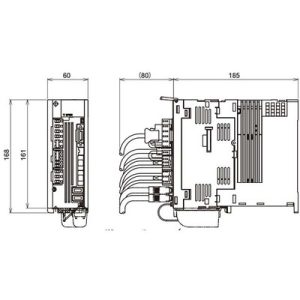 Servo Drive AC Mitsubishi Electric , 5.8A, 200-230Vac, 3F, Freio Dinâmico, IP20, 0...+55°C, - MDS-DJ-V1-30 - MDS-DJ-V1-30