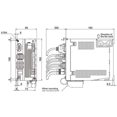 Servo Drive AC Duplo Eixo MDS-DJ Mitsubishi Electric MDS-DJ-V2-3030 5.8A 200-230Vac com Freio Dinâmico IP20 Servo Drive AC Duplo Eixo MDS-DJ Mitsubishi Electric MDS-DJ-V2-3030 5.8A 200-230Vac com Freio Dinâmico IP20 - MDS-DJ-V2-3030