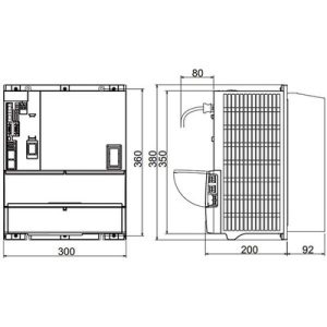 Drive Spindle Mitsubishi MDS-E-SP-640, 225A, 200-240Vac/270-324Vdc, IP20, 0...+55°C, MDS-E Series - MDS-E-SP-640
