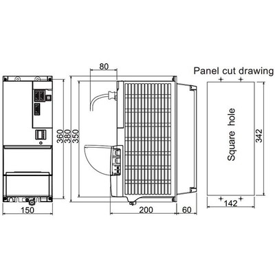 Servo Drive AC Mitsubishi Electric Série MDS-E 200-230Vac 97A 3P IP20 MDS-E-V1-320W Servo Drive AC Mitsubishi Electric Série MDS-E 200-230Vac 97A 3P IP20 MDS-E-V1-320W - MDS-E-V1-320W