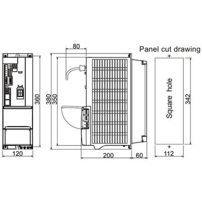Servo Drive AC Duplo Eixo MDS-E Mitsubishi Electric MDS-E-V2-160W 42A 200-230Vac com Freio Dinâmico IP20 Servo Drive AC Duplo Eixo MDS-E Mitsubishi Electric MDS-E-V2-160W 42A 200-230Vac com Freio Dinâmico IP20 - MDS-E-V2-160W