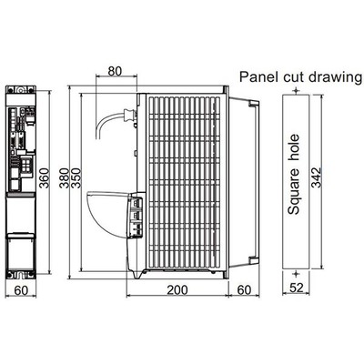Servo Drive AC Duplo Eixo MDS-E Mitsubishi Electric MDS-E-V2-20 6.4A 200-230Vac 3P com Freio Dinâmico IP20 Servo Drive AC Duplo Eixo MDS-E Mitsubishi Electric MDS-E-V2-20 6.4A 200-230Vac 3P com Freio Dinâmico IP20 - MDS-E-V2-20