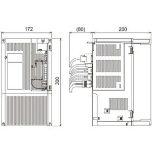 Drive Spindle Mitsubishi Electric MDS-EJ-SP-160, 36A, 200-230Vac, 3P, 0...+55°C - MDS-EJ-SP-160