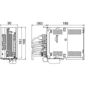 Servo Drive AC Mitsubishi Electric MDS-EJ-V1-100 100A 200-230Vac Freio Dinâmico IP20 - MDS-EJ-V1-100