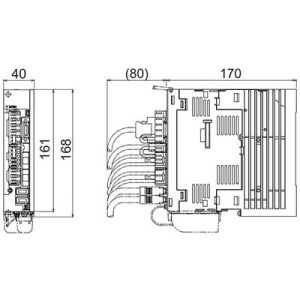 Servo Drive AC MDS-EJ Mitsubishi Electric 15A 200-230Vac Freio Dinâmico IP20 MDS-EJ-V1-15 - MDS-EJ-V1-15