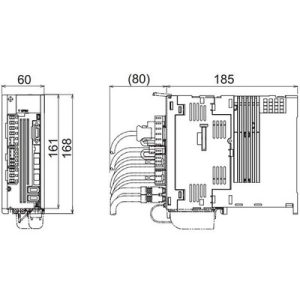 Servo Drive AC MDS-EJ Mitsubishi Electric 30A 200-230Vac com Freio Dinâmico MDS-EJ-V1-30 - MDS-EJ-V1-30