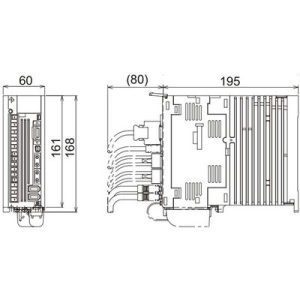 Servo Drive AC Mitsubishi Electric MDS-EJH-V1-10 10A 380-480Vac Freio Dinâmico IP20 0...+55°C - MDS-EJH-V1-10