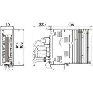 Servo Drive AC Mitsubishi Electric MDS-EJH-V1-15 15A 380-480Vac 3P Freio Dinâmico IP20 0...+55°C - MDS-EJH-V1-15