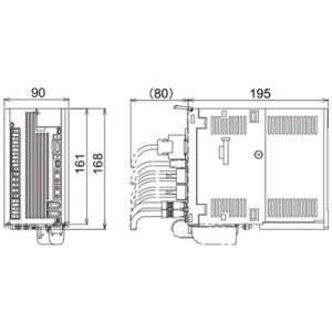 Servo Drive AC MDS-EJH Mitsubishi Electric 20A 380-480Vac com Freio Dinâmico MDS-EJH-V1-20 - MDS-EJH-V1-20