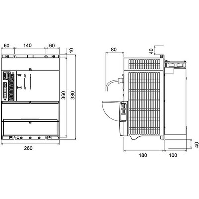 Servo Drive Híbrido Multi-Eixos MDS-EM-SPV3 Mitsubishi Electric, 200A (Spindle) / 3x80A (Servo), 200-230Vac, IP20, com Freio Dinâmico, MDS-EM-SPV3-20080 Servo Drive Híbrido Multi-Eixos MDS-EM-SPV3 Mitsubishi Electric, 200A (Spindle) / 3x80A (Servo), 200-230Vac, IP20, com Fre...