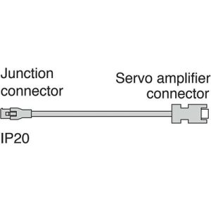 Cabo Servo Feedback Mitsubishi Electric HK-KT 30m Alta Flexão Conectores MR-AEKCBL30M-H - MR-AEKCBL30M-H