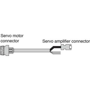 Cabo de Força para Servo Motor HK-KT Mitsubishi Electric MR-AEP1CBL10M-A5-L 10m Conexão Vertical - MR-AEP1CBL10M-A5-L