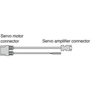 Cabo de Força Duplo para Servo Motor HK-KT Mitsubishi Electric MR-AEP2CBL10M-A1-H 10m Alta Flexão - MR-AEP2CBL10M-A1-H
