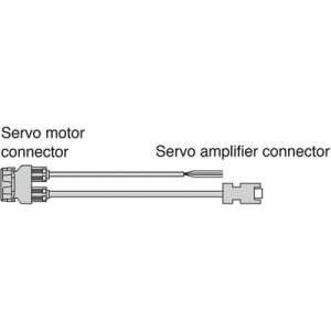 Cabo de Alimentação Duplo para Servo Motor Mitsubishi Electric HK-KT 2m Alta Flexão Conectores MR-AEP2CBL2M-A5-H - MR-AEP2...