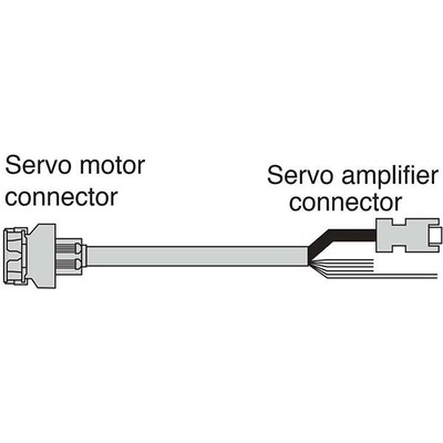 Cabo de Força para Servo Motor Mitsubishi HK-KT 5m com Freio Eletromagnético Alta Flexão MR-AEPB1CBL5M-A5-H Cabo de Força para Servo Motor Mitsubishi HK-KT 5m com Freio Eletromagnético Alta Flexão MR-AEPB1CBL5M-A5-H - Mitsubishi E...