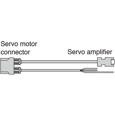 Cabo de Força Duplo para Servo Motor Mitsubishi Electric HK-KT 10m com Conectores MR-AEPB2CBL10M-A1L Cabo de Força Duplo para Servo Motor Mitsubishi Electric HK-KT 10m com Conectores MR-AEPB2CBL10M-A1L - MR-AEPB2CBL10M-A1L
