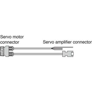 Cabo de Força Duplo para Servo Motor HK-KT Mitsubishi Electric MR-AEPB2CBL2M-A5-L 2m com Freio Vertical - MR-AEPB2CBL2M-A5-L