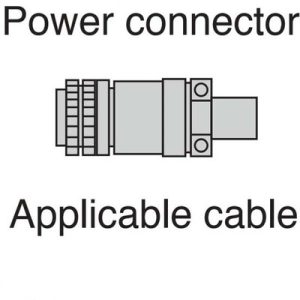Conector de Alimentação Servo Motor HK-ST/HK-RT Mitsubishi Electric MR-APWCNS4 IP67 #12AWG - MR-APWCNS4