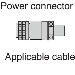 Conector de Alimentação Servo Motor HK-ST/RT Mitsubishi Electric MR-APWCNS5 IP67 #8AWG - MR-APWCNS5