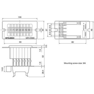 Chave Seletora Digital 6 Dígitos Mitsubishi Electric (100x85x50mm) - MR-DS60 - MR-DS60