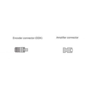 Conjunto Conector Encoder HG-JR Mitsubishi Electric MR-ENECNS (1x Conector + 1x Amplificador) - MR-ENECNS