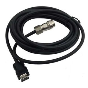 Cabo Servo Feedback Mitsubishi MR-J3 Série, 5m, Alta Flexão, IP67, Conectores, Compatível com Série HG/HF/HC/HA, MR-J3ENSC...