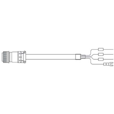 Cabo de Força Servo Motor MR-J3/HG-RR Mitsubishi Electric 10m IP65 Conector/Fios MR-J3HC5S-10M Cabo de Força Servo Motor MR-J3/HG-RR Mitsubishi Electric 10m IP65 Conector/Fios MR-J3HC5S-10M - MR-J3HC5S-10M