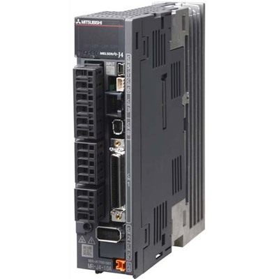 Servoacionamento AC MELSERVO J4 Mitsubishi Electric MR-J4-22KA4-RJ 22kW 63A 380-480Vac com Segurança e Comunicação RS-422/485 — SKU