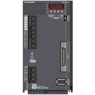 Servo Drive AC MELSERVO JE Mitsubishi Electric 2kW 11A 200-240V com Freio e Resistor Regenerativo, RS-422/485, IP20 - MR-JE-200A Servo Drive AC MELSERVO JE Mitsubishi Electric 2kW 11A 200-240V com Freio e Resistor Regenerativo, RS-422/485, IP20 - MR-J...