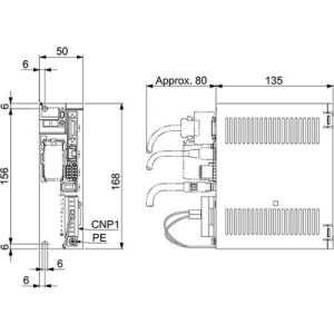 Servo Drive AC MELSERVO JE Mitsubishi 400W/0,4kW 2,8A 200-240Vac Ethernet Freio Dinâmico e Resistor Regenerativo IP20 SKU:...