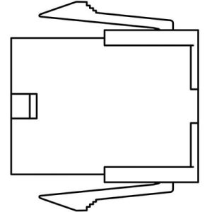 Conector de Alimentação para Servo HC/MR Mitsubishi Electric MR-PWCNK1 IP20 (6 conectores) - MR-PWCNK1