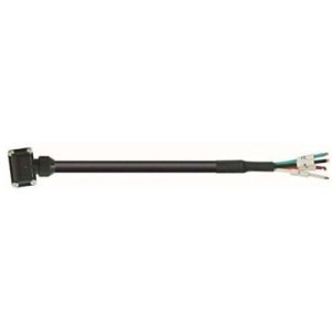Cabo de Alimentação para Servo Motor Mitsubishi HF-KP/KN/MP 30cm IP65 com Conector e Pontas Livres MR-PWS2CBL03M-A1-L - MR...