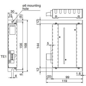 Unidade Conversora de Regeneração por Resistência Mitsubishi Electric MR-RB032 30W/0,03kW 100/200Vac 40Ω MR-RB032 — SKU MR-RB032 —