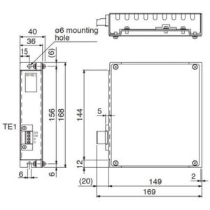 Unidade Conversora de Regeneração por Resistência MELSERVO J4 Mitsubishi Electric 100W/0,1kW 26Ω 100/200Vac MR-RB14 — SKU MR-RB14 —