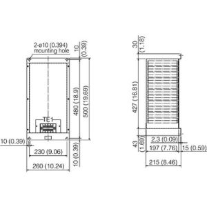 Unidade de Regeneração Opcional MELSERVO J3 Mitsubishi Electric MR-RB6B-4 — SKU MR-RB6B-4