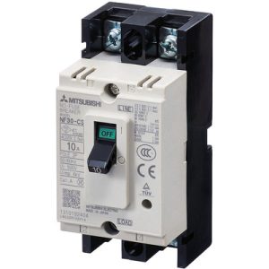 Disjuntor Caixa Moldada WS-V NF-C Mitsubishi NF30-CS2P30AY 2P 30A 1.5kA Auxiliar e Bornes - NF30-CS2P30AY