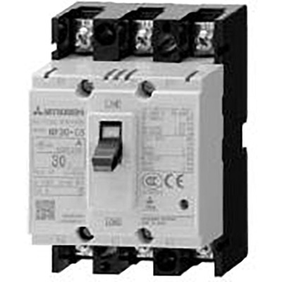 Disjuntor Caixa Moldada WS-V NF-C Mitsubishi 3P 10A com Auxiliar Lateral 1.5kA NF30-CS3P10AWA Disjuntor Caixa Moldada WS-V NF-C Mitsubishi 3P 10A com Auxiliar Lateral 1.5kA NF30-CS3P10AWA - Mitsubishi Electric - NF30...