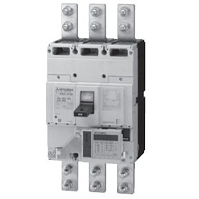 Disjuntor Caixa Moldada (MCCB) WS-V NF-S Mitsubishi 400A 3P com MDU e Saída de Pulso, Conexão Frontal, Icu 45kA - NF400-SEP3P200BMPO Disjuntor Caixa Moldada (MCCB) WS-V NF-S Mitsubishi 400A 3P com MDU e Saída de Pulso, Conexão Frontal, Icu 45kA - NF400-SE...