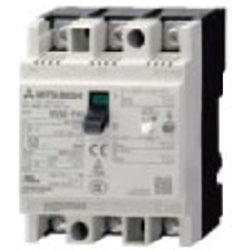 Disjuntor Caixa Moldada (MCCB) com DR Mitsubishi FHU 3P 20A 30mA 5kA - NV50-FHU3P20A30 - NV50-FHU3P20A30