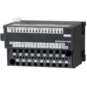 Módulo Expansão Saída Digital CC-Link IE Field NZ2 Mitsubishi Electric 16DO (24Vdc Sink) Bornes Mola NZ2EX2S1-16T - NZ2EX2...