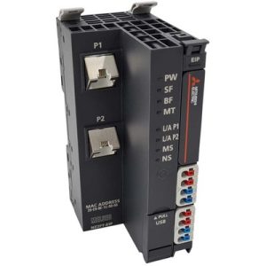 Módulo Head Station Ethernet/IP NZ2FT Mitsubishi Electric para I/O Remoto, 24Vdc, Bornes Mola, para Painel NZ2FT-EIP - NZ2...